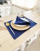 Сервировочный коврик (ланчмат) из льна TouchableLinen 2 шт 30x40 см Синий Подставка под тарелку - изображение 5