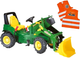 Traktor z pedałami Rolly Toys John Deere z z łyżką + Kamizelką odblaskową dla dzieci (0716053832085) - obraz 3