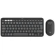Комплект (клавіатура, миша) бездротовий Logitech Pebble 2 Combo for Mac Graphite (920-012244) Чорний - изображение 1