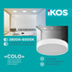 Світильник стельовий з пультом ДК Ikos Colo 40 W 2800-6500К IP20 0002-BLG Білий - изображение 2