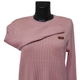Джемпер великий рубчик Katya 2117 one size пудровий - зображення 2
