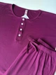 Женская пижама кофта-лонгслив и брюки Serenity 2XL марсала PJ5315-1 - изображение 3