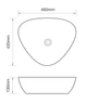 Раковина накладна MIXXUS PREMIUM WAVE-0104 MARBLE 460х420х130mm (MP6534) - изображение 3