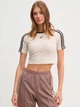 Футболка хлопковая короткая женская Adidas Originals Snake Baby Tee JI8407 XL Wonder White/Multicolor (4067905535385) - изображение 6