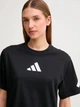 Футболка хлопковая женская Adidas W Z.N.E. Tee JJ4778 2XL Black/White (4067887577144) - изображение 8