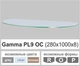 Полочка стеклянная настенная навесная овальная Commus PL9 OC (280х1000х8мм) - изображение 2