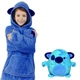 Толстовка с капюшоном худи Huggle Pets трансформер в игрушку Синий 130 - 152 см (M_TL_HP_008-04) - изображение 1
