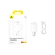 Мережевий зарядний пристрій Baseus GaN6 Pro Fast Charger 2C+2U 65W EU Moon White((With:Mini White Cable Type-C to Type-C 100W(20V/5A) 1m White） (P10162701213-00) - изображение 1