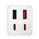 Мережевий зарядний пристрій Baseus GaN6 Pro Fast Charger 2C+2U 65W EU Moon White((With:Mini White Cable Type-C to Type-C 100W(20V/5A) 1m White） (P10162701213-00) - изображение 7