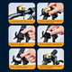 Звонок на велосипед с местом для AirTag Bicycle Bell с медного сплава, Black - изображение 7