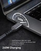 Кабель Maxonar Type-C to Type-C Thunderbolt 4/USB4 8K@60Hz, 240W, 40Gbps, 1м Black - изображение 5