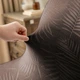 Набір з 4 чохлів на скандинавські стільці, Domidekor Velvet Palm leaves, універсальний, еластичний велюр (3868) коричневий - изображение 8
