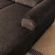 Чохол на кутовий диван 2+2, еластичний велюр, оксамит Domidekor Velvet Emboss, коричневий (3822) - изображение 8