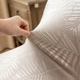Набір з 4 чохлів на скандинавські стільці, Domidekor Velvet Palm leaves, універсальний, еластичний велюр (3790) бежевий - изображение 7