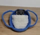 М'яка плюшева іграшка handmade Котик 10,5 см з 3-ма комплектами одягу, люлькою, матрацем, подушкою і ковдрою амігурумі в'язаний гачком - зображення 15