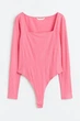 Боди H&M M розовый 22011123802 - изображение 1