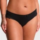 Трусики Victoria’s Secret Stretch Cotton Lace-Trim Bikini Panty M Чорні (26607394) - изображение 1