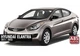 Накладки на дзеркала із вирізом під поворот BMW-style (2 шт) для Hyundai Elantra (MD/UD) 2011-2015 рр - зображення 8