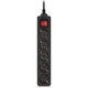 Сетевой фильтр питания REAL-EL RS-PROTECT M 10m, black (EL122300037) - изображение 1