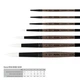 Кисточка для рисования Rosa Синтетика круглая, MOON 1203R, №0 (4823098533948) - изображение 2