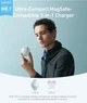 Зарядное устройство Anker MagSafe Compatible MagGo UFO Charger 3-in-1 Qi2 15W Max -Green - изображение 2