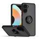 Чохол Fiji Colorframe для Realme 10 Pro 5G матовий бампер з кільцем підставкою Black-Red - зображення 1