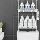 Полиця-стелаж Stenson R93340 для туалету металева 30х14,5х51 см White - зображення 3