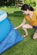 Подстилка для бассейнов Bestway квадратная 396х396 см синяя (58002) - изображение 4