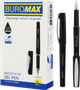 Набор гелевых ручек Buromax Strong 0.7 мм Черный 12 шт (BM.8314-02) - изображение 1