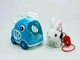 Интерактивная игрушка Yi wu jiayu Кролик "Lovely Pet" белый, в переноске на колесах, поводок 924-3 - изображение 4
