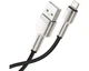 Кабель металлические штекеры BASEUS Cafule Metal USB - Lightning 25 см (CALJK-01) черный - изображение 3