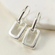 Сережки сріблясті з прозорим кристалом біжутерія Fashion Jewelry (II) 33804 - зображення 3