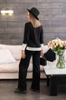 Прогулочный женский костюм из ангоры Fashion 50/52 черный - изображение 2