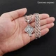 Серебряный крестик мужской Спас Нерукоторный с молитвой черненый резной 8735 - изображение 3