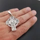 Серебряный крестик мужской Спас Нерукоторный с молитвой черненый резной 8735 - изображение 9