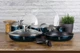 Набір посуду 12 предметів Berlinger Haus Metallic Line Aquamarine Edition (BH-6101) - зображення 4