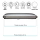 Led стельовий світильник ULM-1130 90W 2900K-6000K 40х40 см з пультом ДУ квадратний - зображення 3