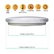 LED світильник накладний ULM R04-S-300-24-P1 24W 300 мм круглий білий кришталь - зображення 2