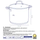 Garnek z pokrywką Kela Flavoria 24 cm 8 l (4025457101779) - obraz 3
