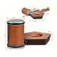 Точилка пятигранная магнитная Rolling knife sharpener toor коричневая - изображение 4
