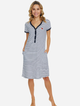 Sukienka piżamowa damska bawełniana Doctor Nap Nightshirt TCB.5232 L Biała (5902701194635) - obraz 1