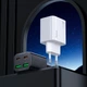 Адаптер сетевой HOCO Fundador four-port charger set N55 2USB/2Type-C, 20W/3A, PD/QC| белый - изображение 3