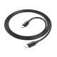 Кабель Hoco Type-C to Type-C Hyper fast charging data cable X96 |1m, 60W/3A| black - зображення 1