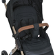 Детская прогулочная коляска EL CAMINO DYNAMIC PRO Special Black ME 1053G-2 , коляска-книжка всесезонная ЧЕРНАЯ - изображение 9