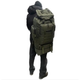 Военный тактический рюкзак 80-100л (с увеличением) Oxford 1200D с системой MOLLE Олива - изображение 2