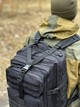 Военный тактический рюкзак 50л штурмовой Oxford 800D с системой крепления MOLLE водостойкий на 2 лямки. Черный - изображение 4