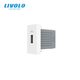 USB розетка LIVOLO 5V 2.1A, золота, 10Вт, з блоком живлення, модуль 0.5 поста (VL-FCUA-1AP) - изображение 8