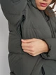 Пуховик зимний короткий женский Jack Wolfskin Wandermood Down JKT W 1207321_4136 XS Серый (4064993902815) - изображение 7