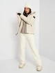Пуховик зимний короткий женский Jack Wolfskin Wandermood Down JKT W 1207321_6260 XS Бежевый (4064993902754) - изображение 3