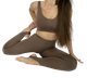 Леггинсы бесшовные со штрипками Leggings Straps Deep Taupe S/M Коричневые - изображение 2